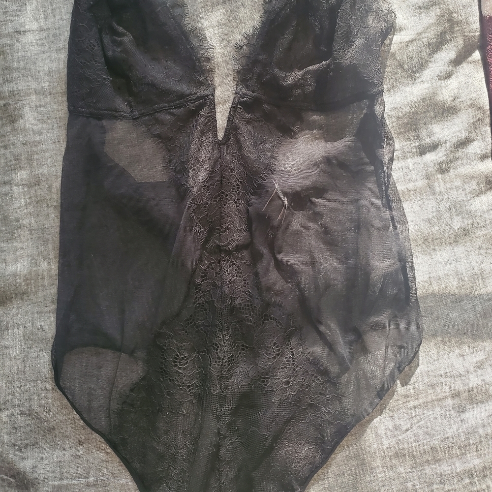 Victoria's Secret Black Bodysuit. - Picture 2 of 3